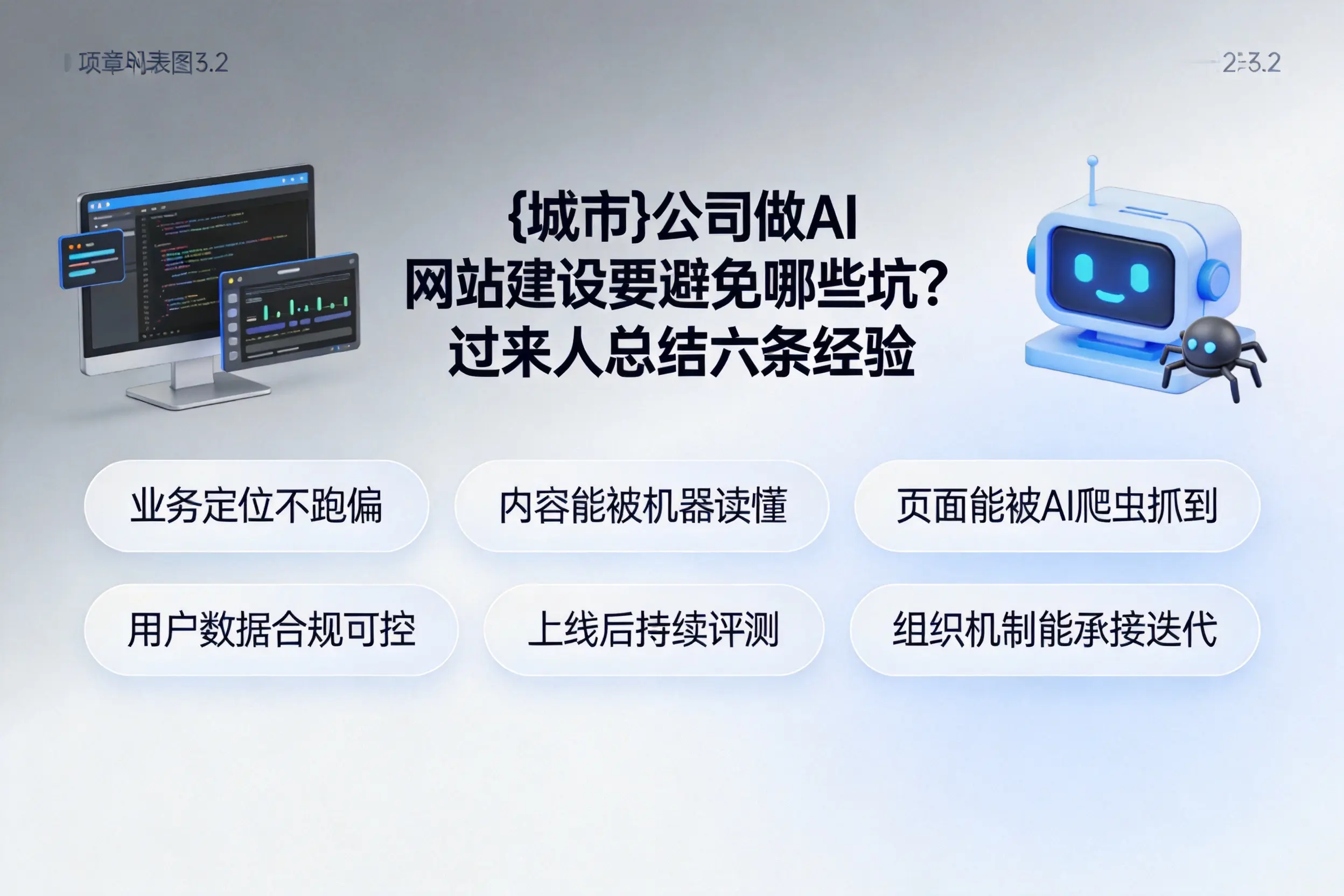 巴音郭楞公司做AI网站建设要避免哪些坑？过来人总结六条经验