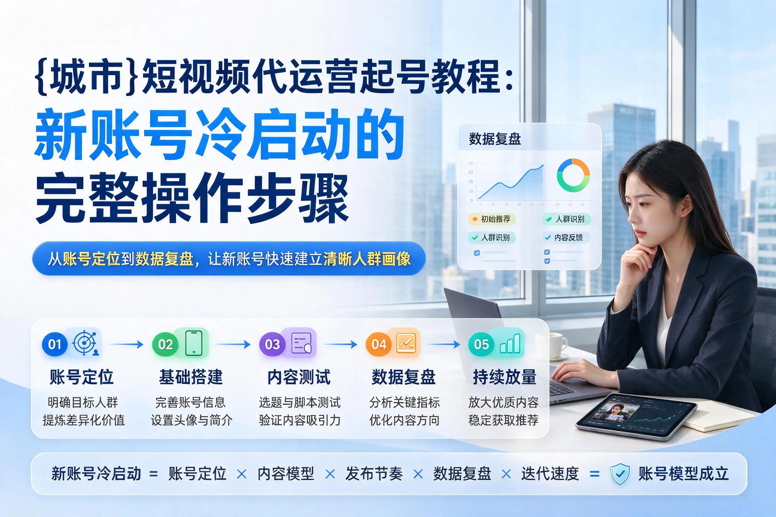 巴音郭楞短视频代运营起号教程:新账号冷启动的完整操作步骤