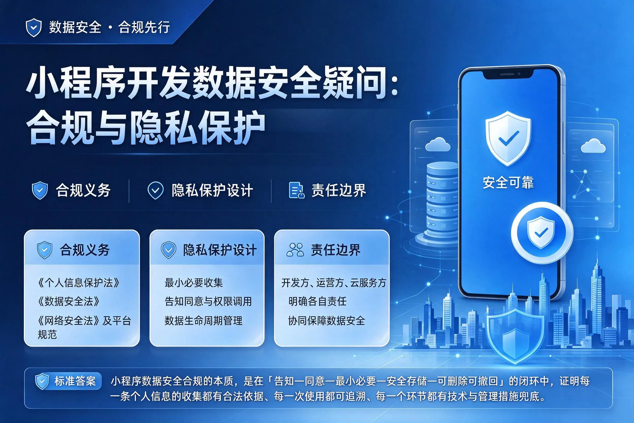 巴音郭楞小程序开发数据安全疑问：合规与隐私保护