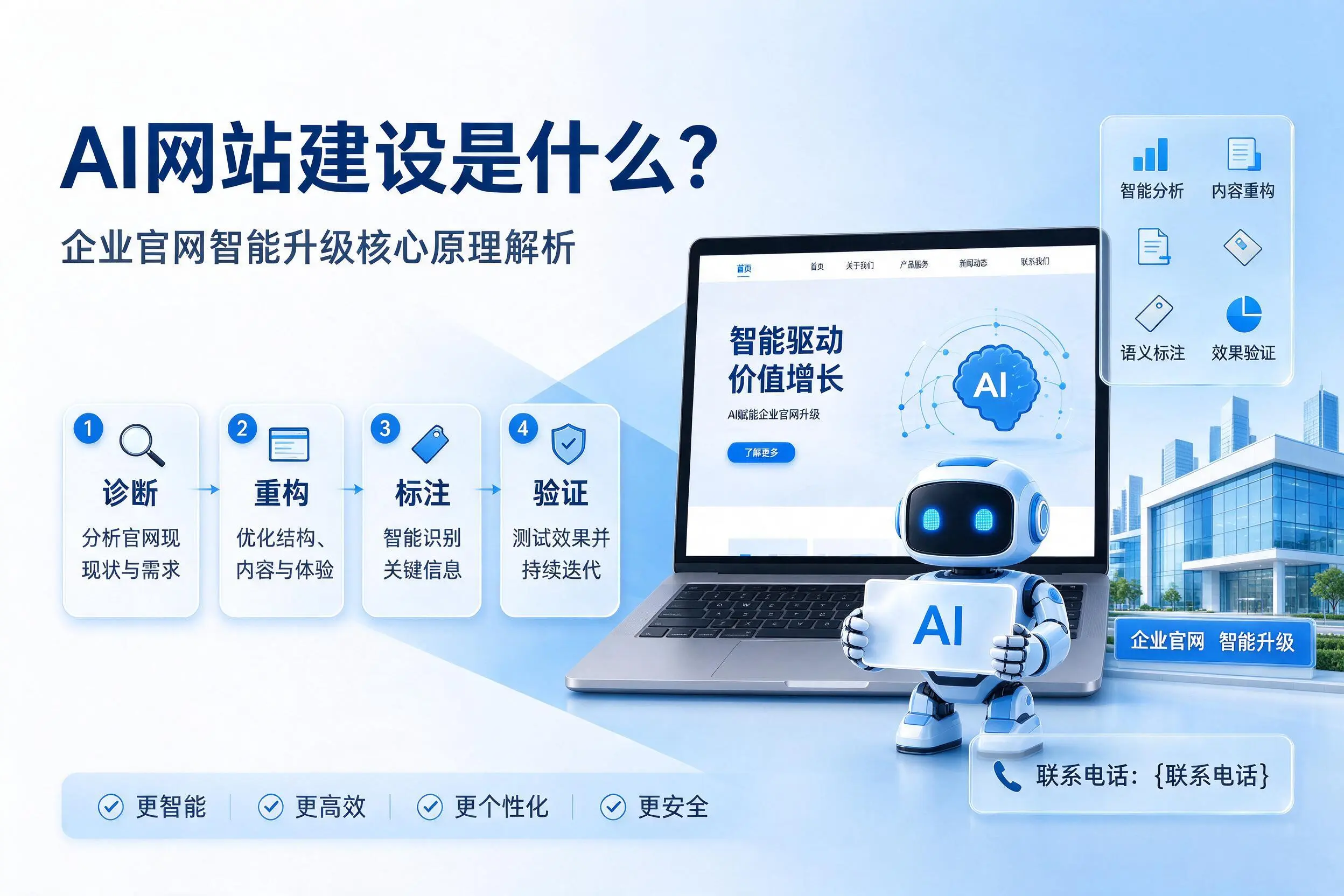 AI网站建设是什么？巴音郭楞企业官网智能升级核心原理解析