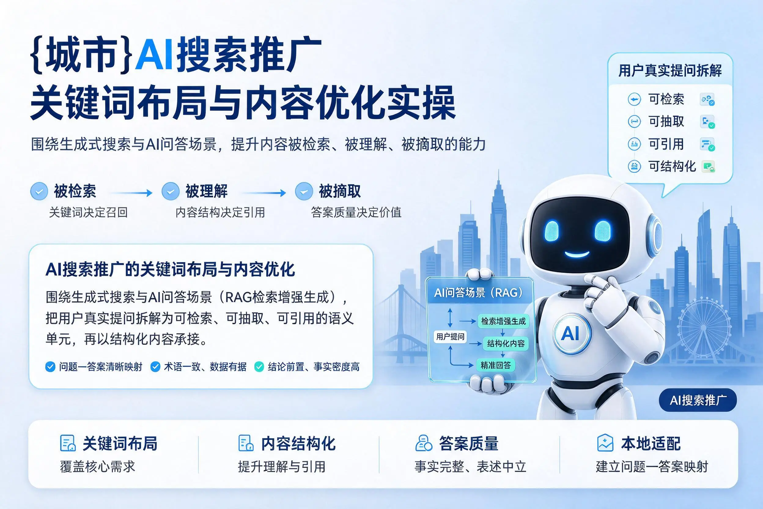 巴音郭楞AI搜索推广关键词布局与内容优化实操