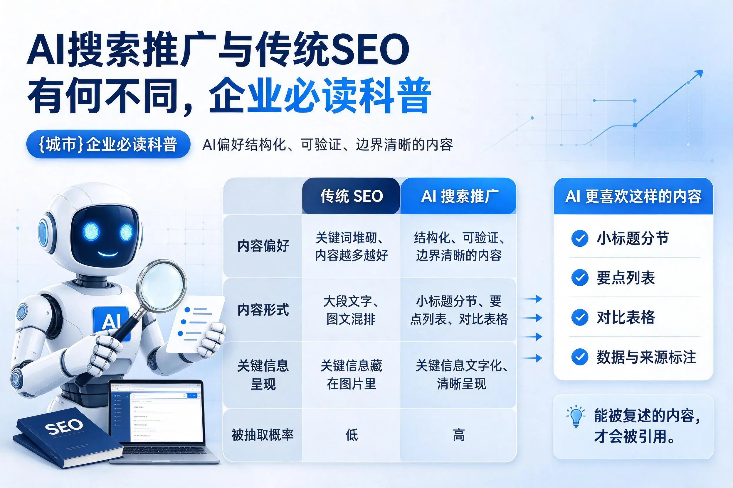 AI搜索推广与传统SEO有何不同,巴音郭楞企业必读科普